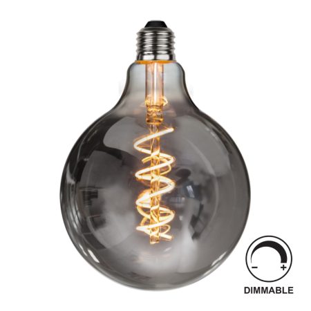 Żarówka LED G125 Spiral Smoke 2W 40lm 2100K