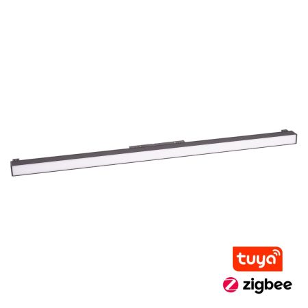 Lampa magnetyczna liniowa 18W 2700-5000K 1125lm 48V MAGNETIC Smart - Zigbee, 60 cm czarna