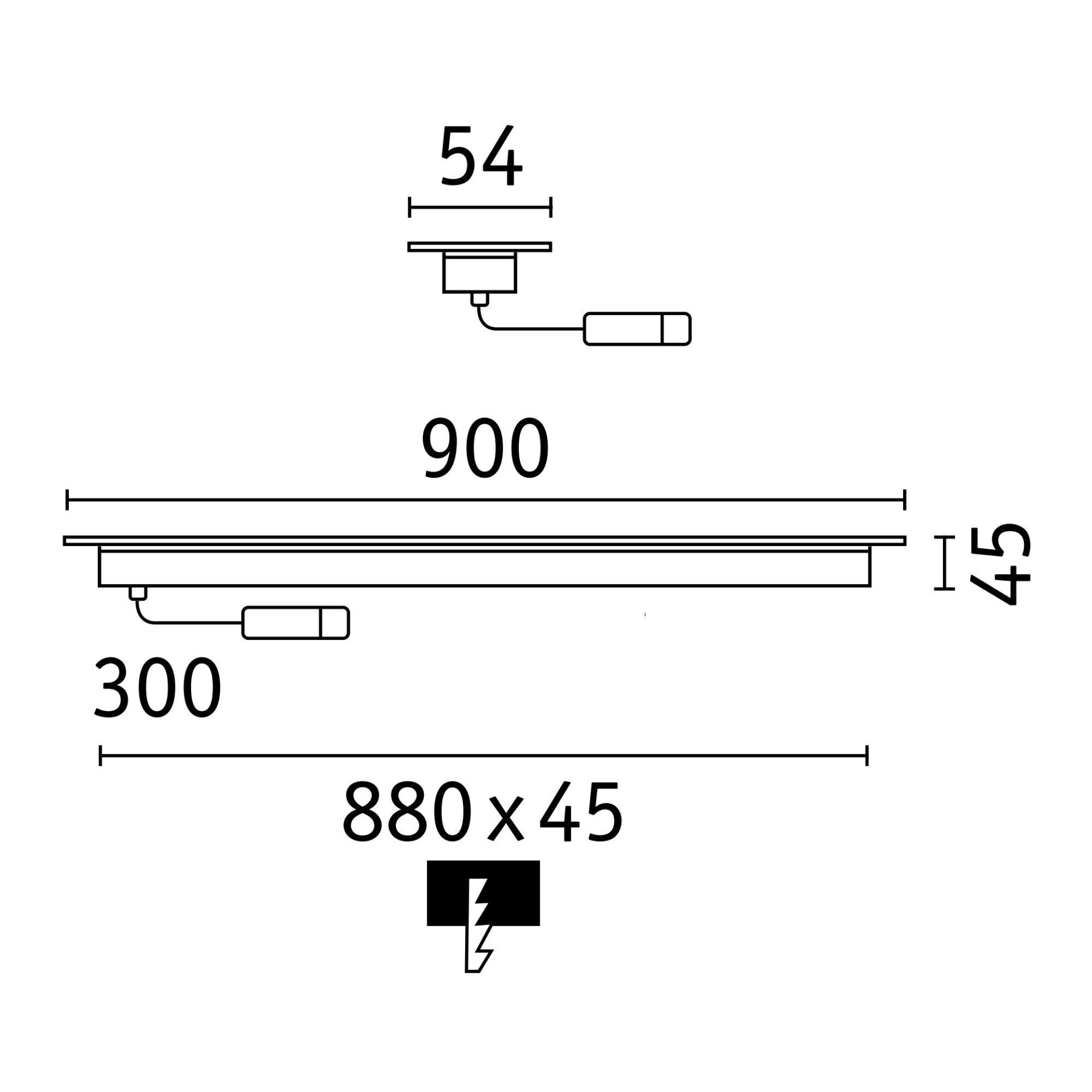 Oprawa wpuszczana 24V WALLWASHER, IP67 - Plug & Shine