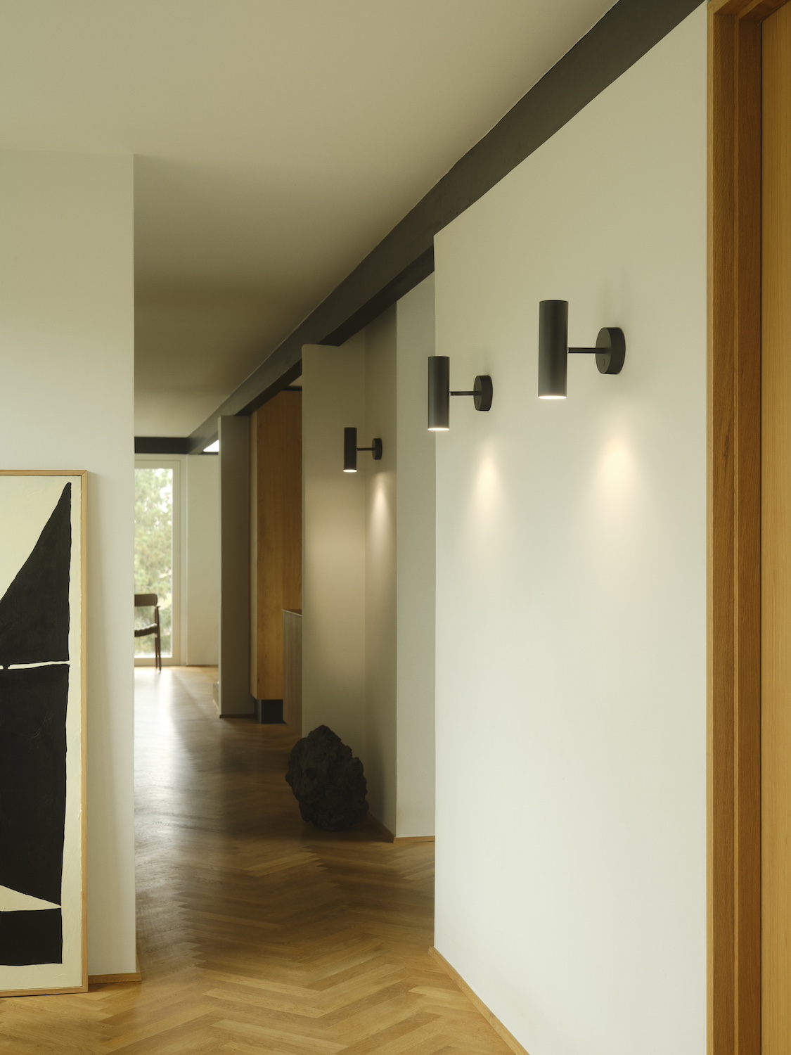 Kinkiet do sypialni MIB 6 DFTP, czarny z przełącznikiem, GU10