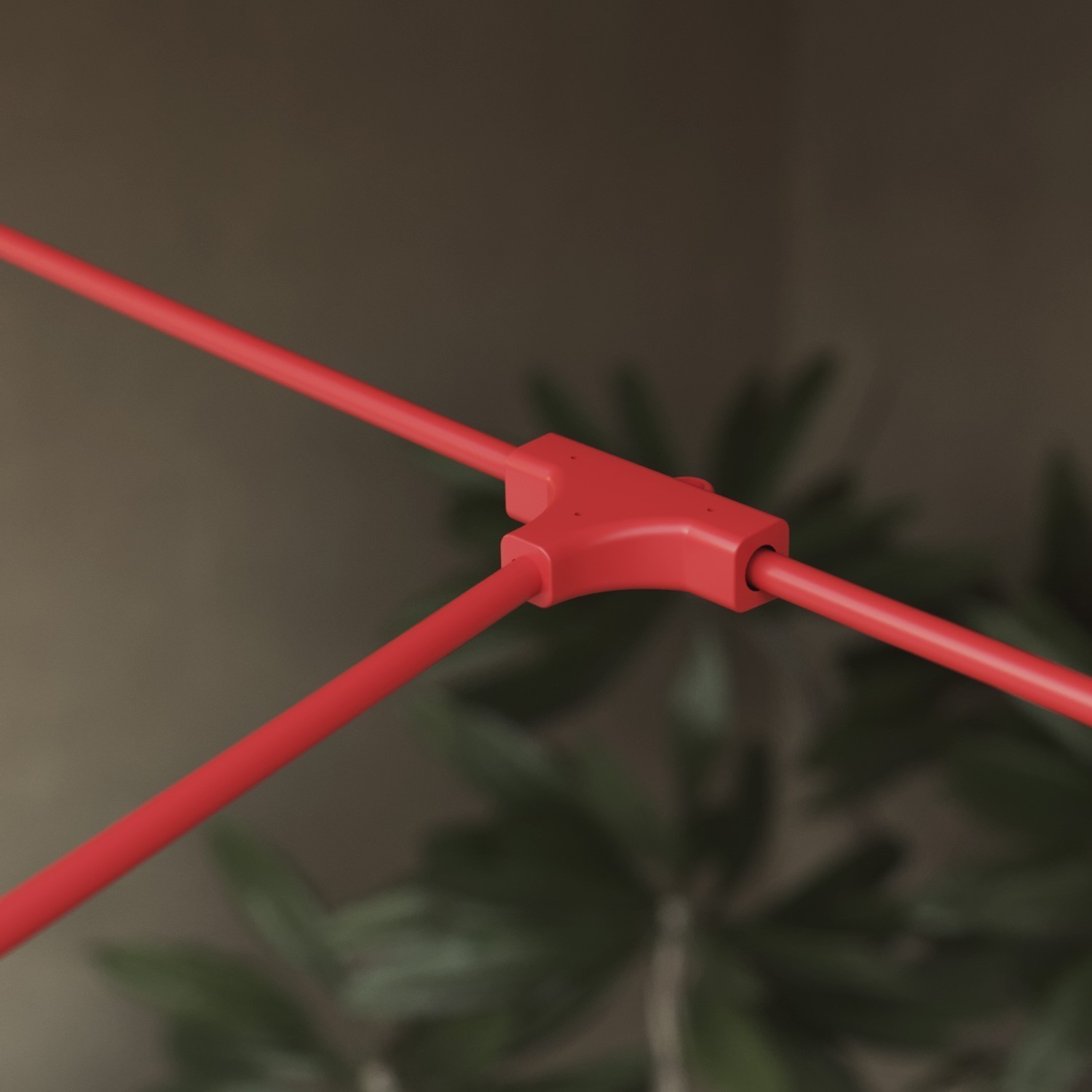 Lampki na taras girlanda, 8m x 2.6m MARINA GRID 7 x LED, 2W 180lm 2500K, 24V IP67 - koralowa czerwień