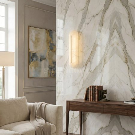 Kinkiet z alabastru BRASS Zambelis 3000K 810lm 14W