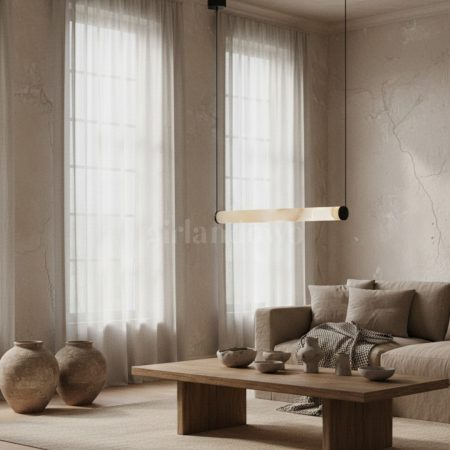 Lampa alabastrowa wisząca SANDY Zambelis 52,4cm, 3000K 1500lm 20W