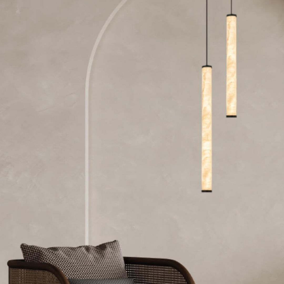 Lampa wisząca SANDY Zambelis 37,4cm, 3000K 970lm 15W, alabaster