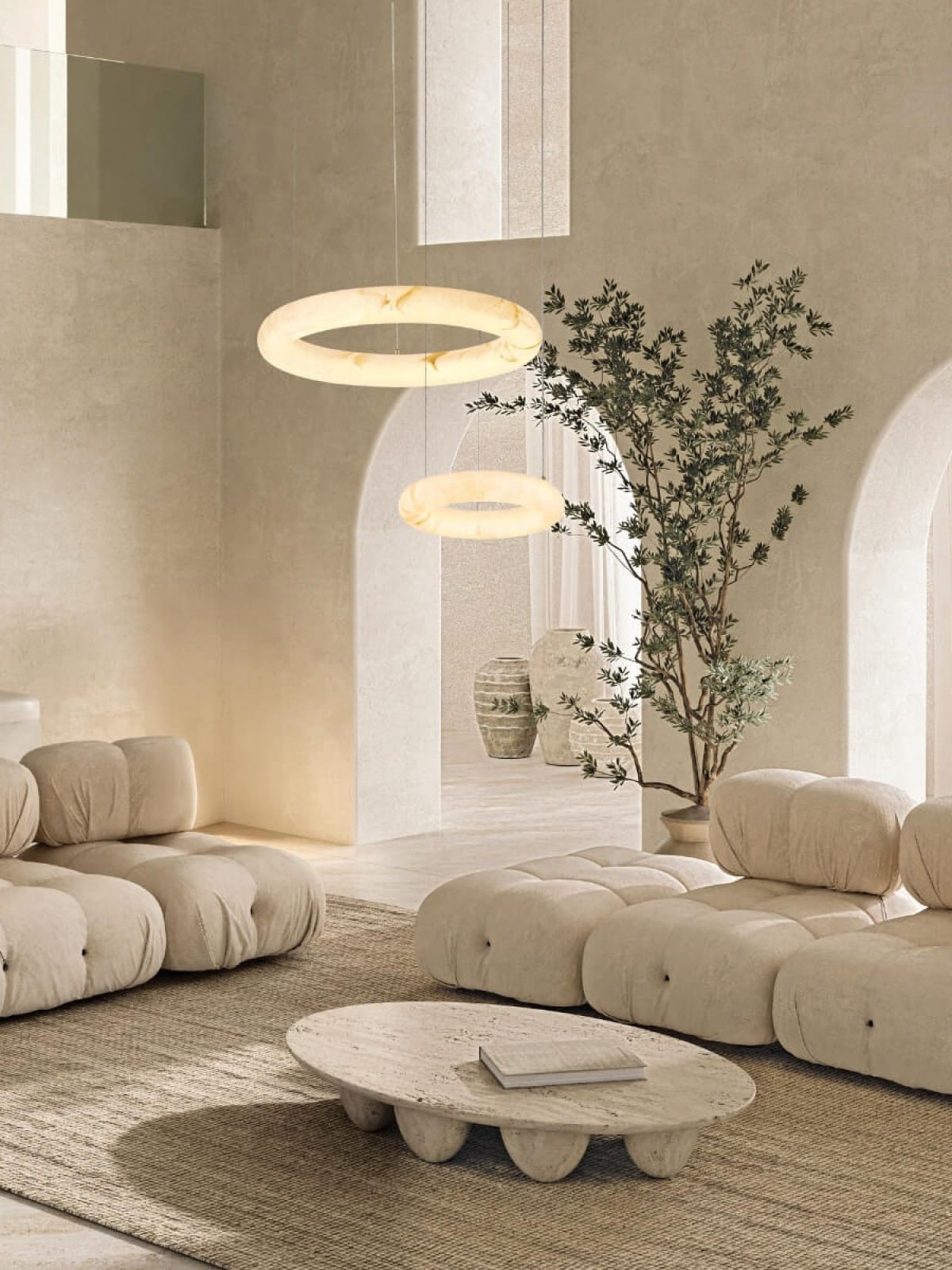 Lampa z alabastru BRASS 34cm, 3000K 3600lm 25W 2542