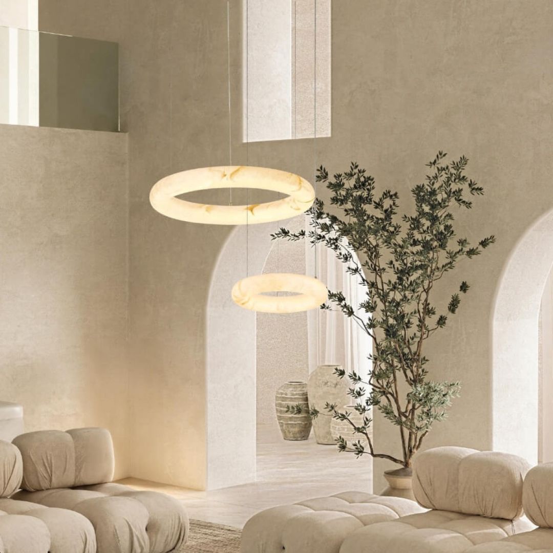 Lampa z alabastru BRASS Zambelis 34cm, 3000K 3600lm 25W