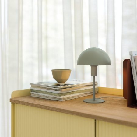 Lampa stołowa ELLEN MINI Nordlux 25cm, E14, zgaszona zieleń, szałwia