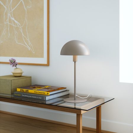 Lampa stołowa Nordlux ELLEN 40cm, E14, taupe, szarobrązowa