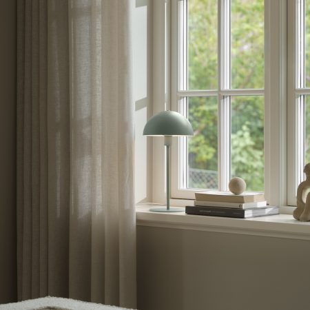 Lampa stołowa Nordlux ELLEN 40cm, E14, zgaszona zieleń, szałwia