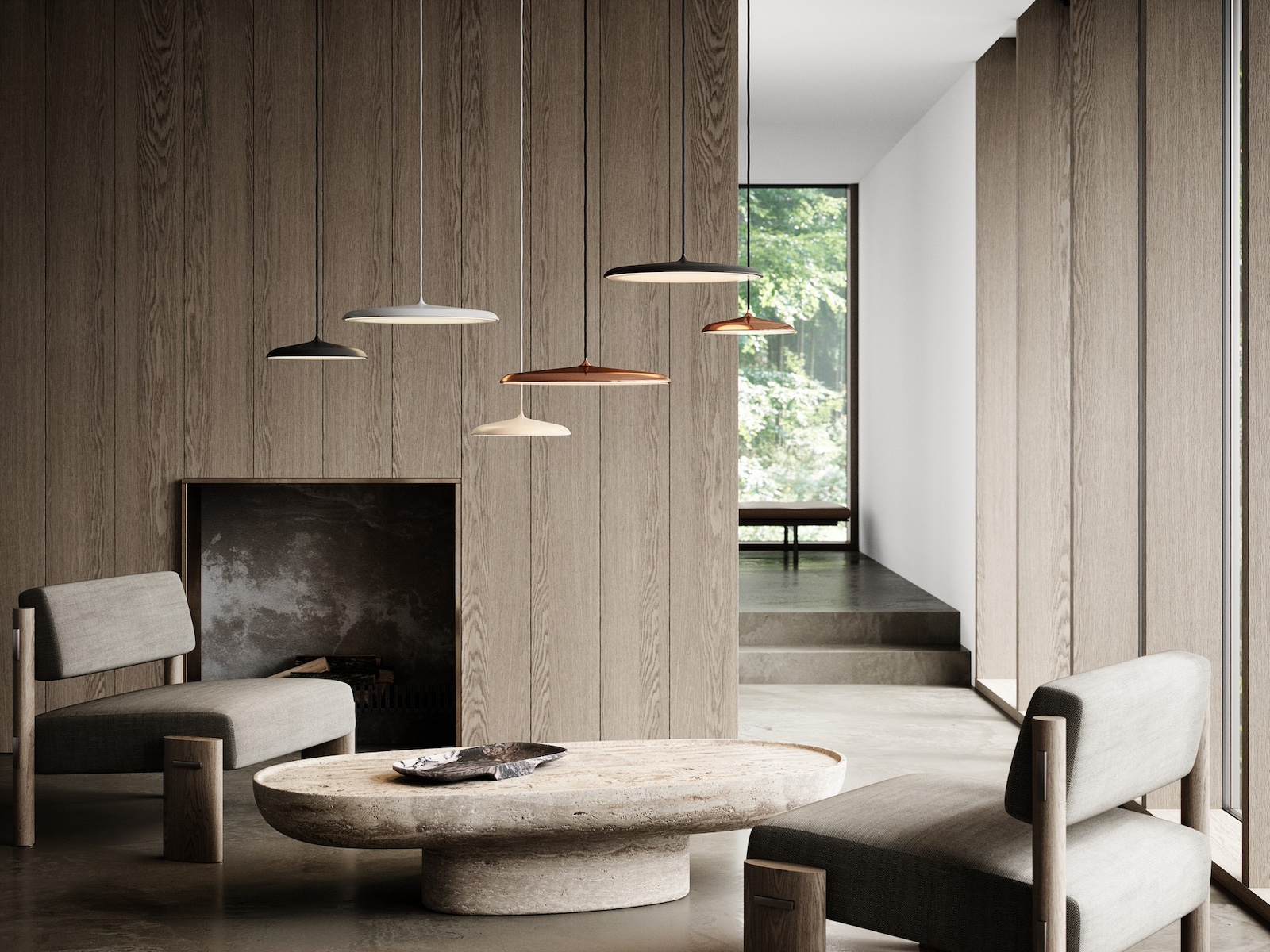 Lampa wisząca ARTIST Nordlux 25cm, 3000K 1000lm 14W, brudny róż