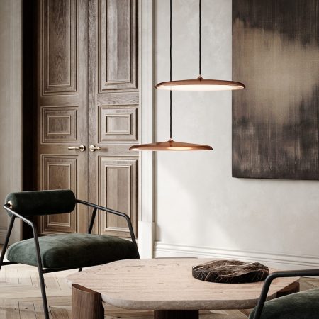 Lampa wisząca ARTIST Nordlux 40cm, 3000K 2300lm 25W, miedziana