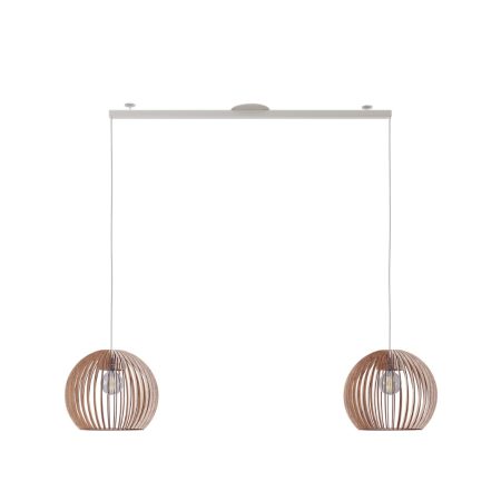 Lightswing Twin 110 cm, lampa sufitowa na ramieniu na dwie lampy, biały mat - bez kloszy