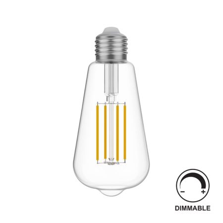 Żarówka LED ST64 Clear 7W, 806lm, 3500K